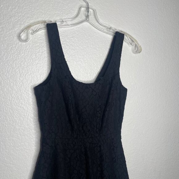 Aeropostale Womens Dress Size XS Black Floral Lace Sleeveless Short - Picture 8 of 15